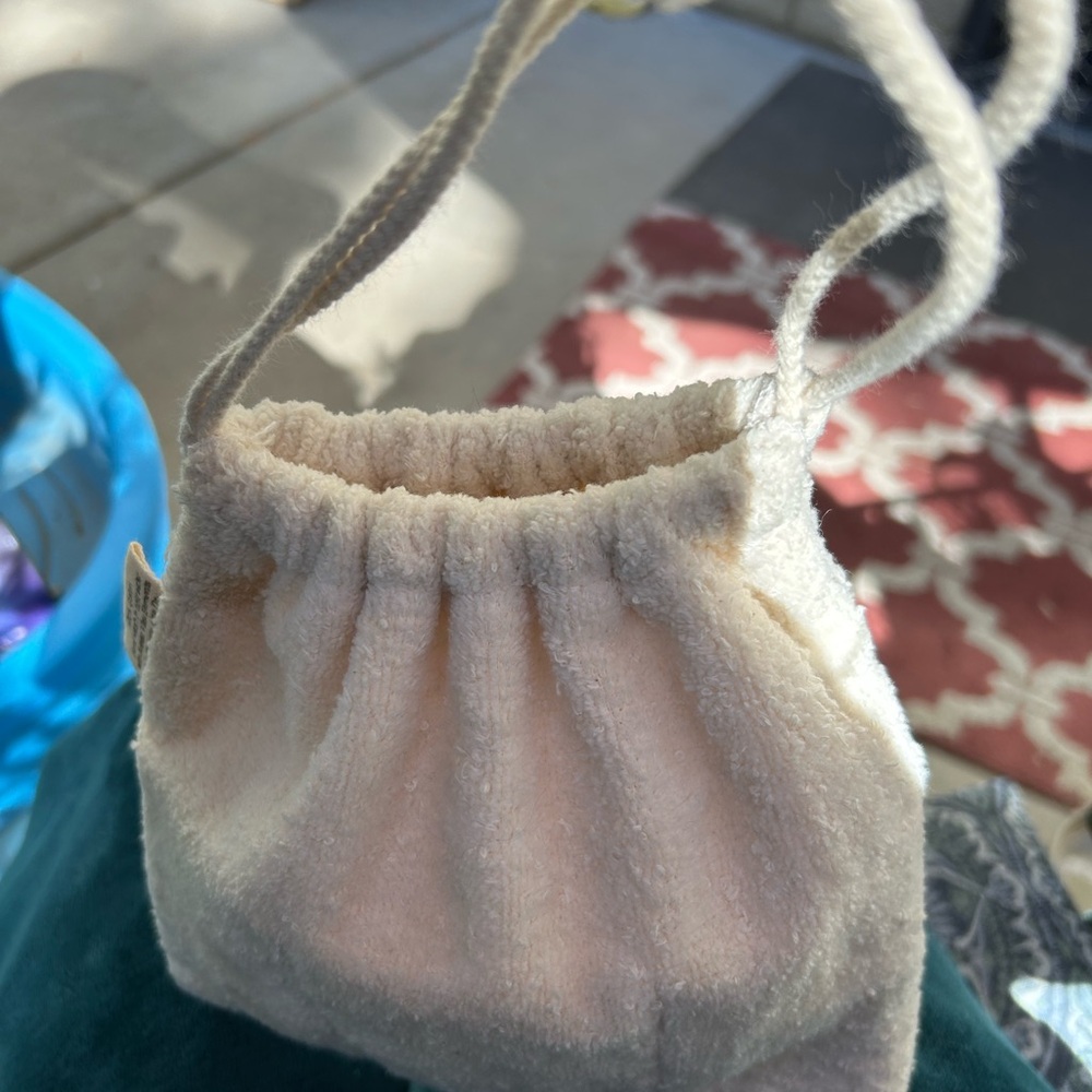 AVEDA Cream Terry Drawstring Pouch - Picture 5 of 8